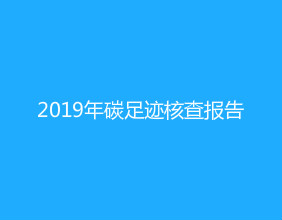 2019年碳足迹核查报告